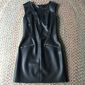 Never Worn Zara Basic Collection Leather Dress
